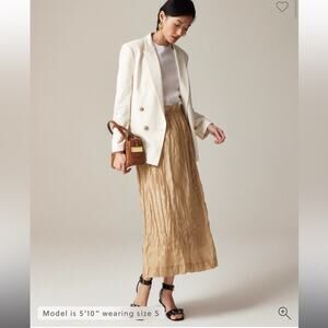J.Crew Crinkled gathered-waist skirt